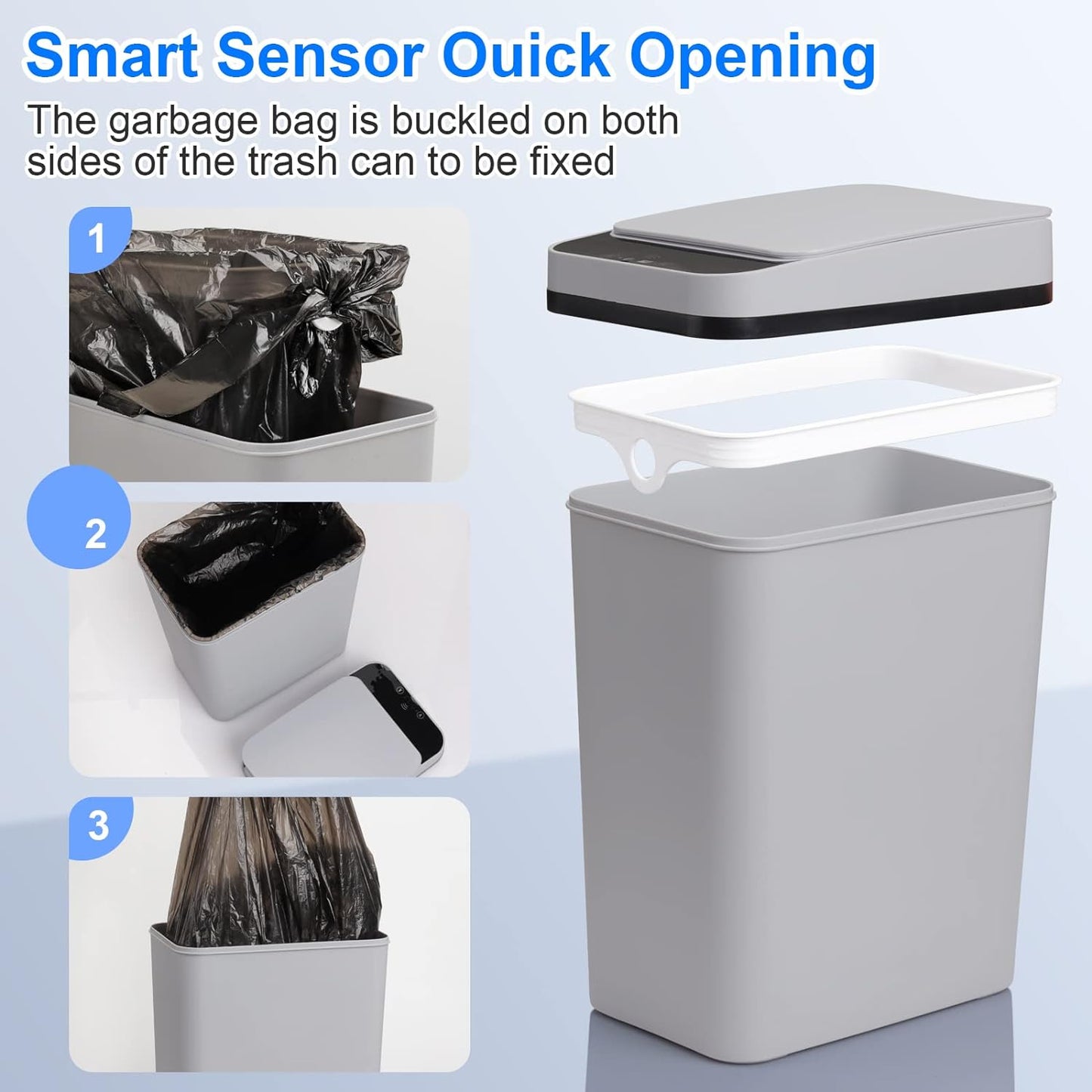 Smart contactless Trash Can